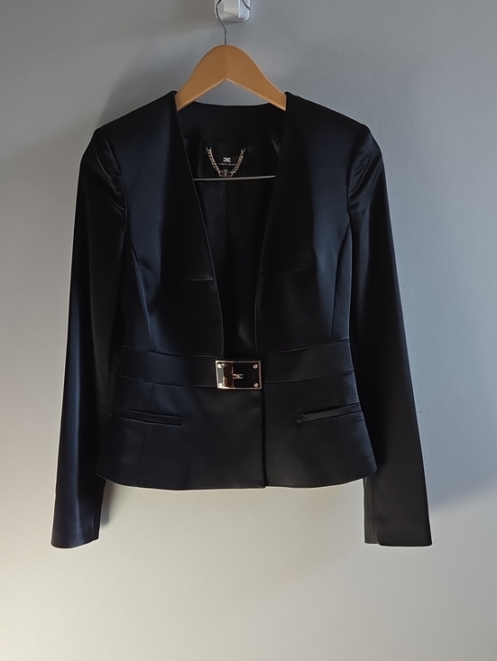 elisabetta franchi Jackets & Blazers - Elisabetta Franchi Black Blazer Size 44/US 8/Medium